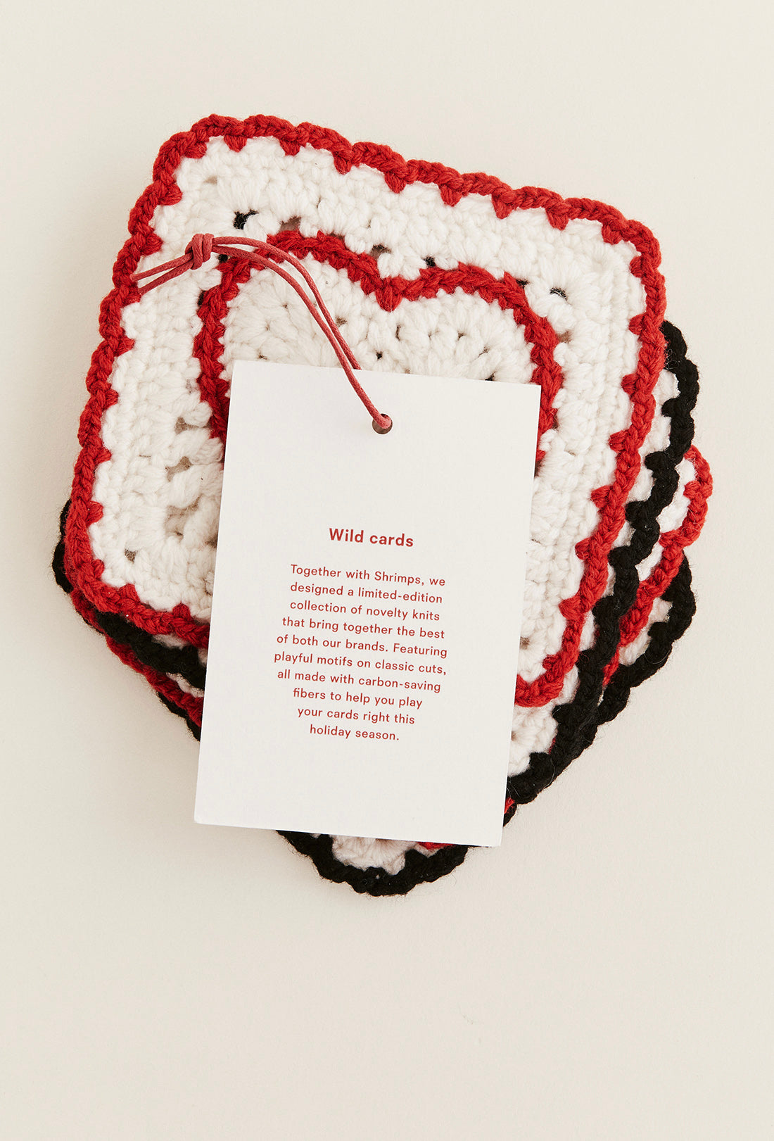 Shrimps x Reformation Aces Regenerative Wool Coasters - Arctic/Multi - Image 5