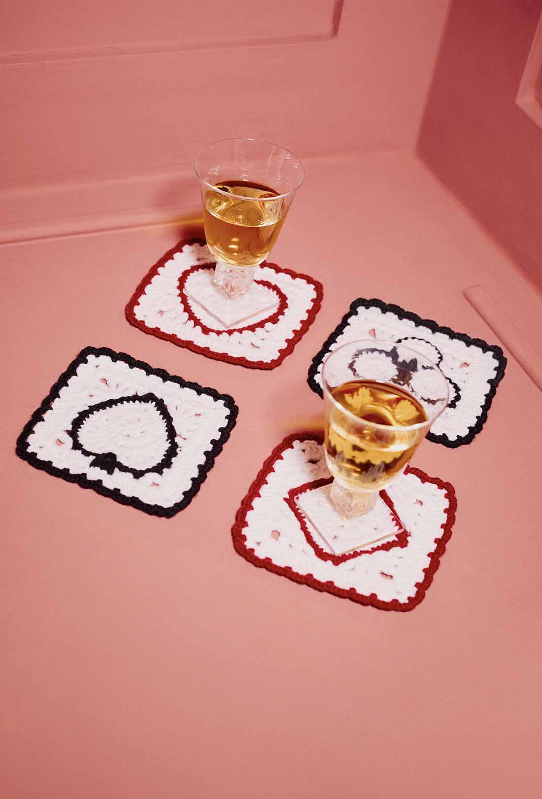 Shrimps x Reformation Aces Regenerative Wool Coasters - Arctic/Multi - Image 2