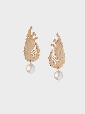 Crevette Earrings - Gold