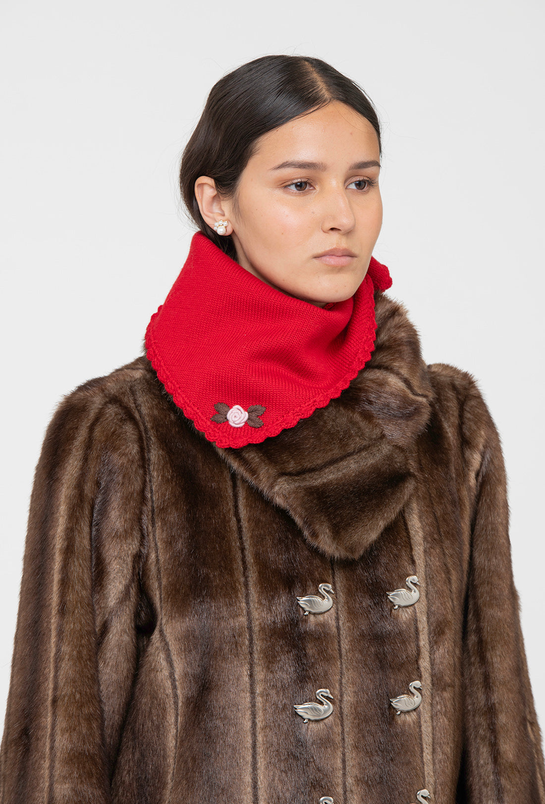 Ezio Scarf - Rose Red - Image 4