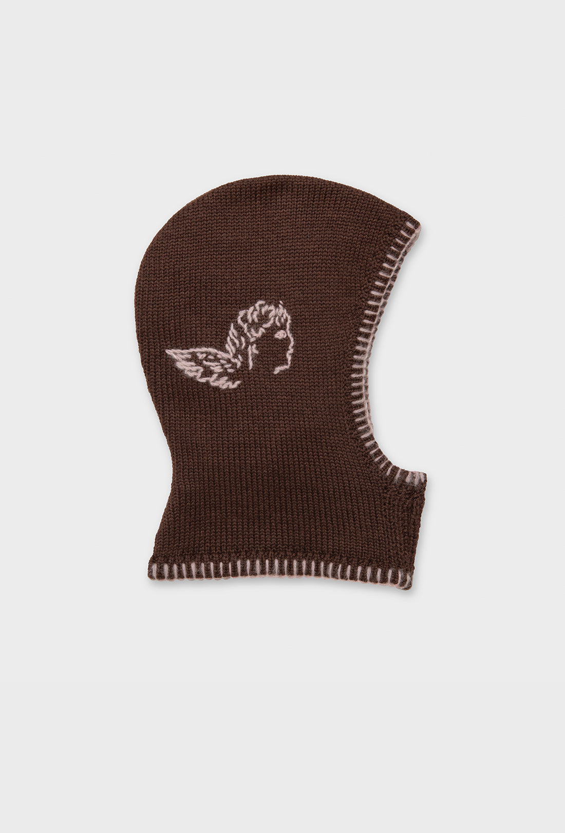 Ford Balaclava - Chocolate Brown/Pale Pink - Image 3