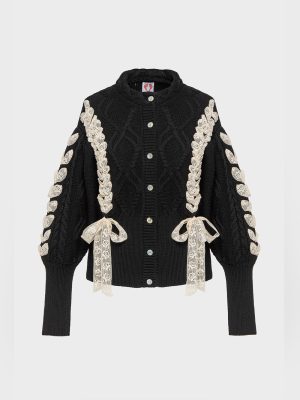 Jesse Cardigan - Black/Cream