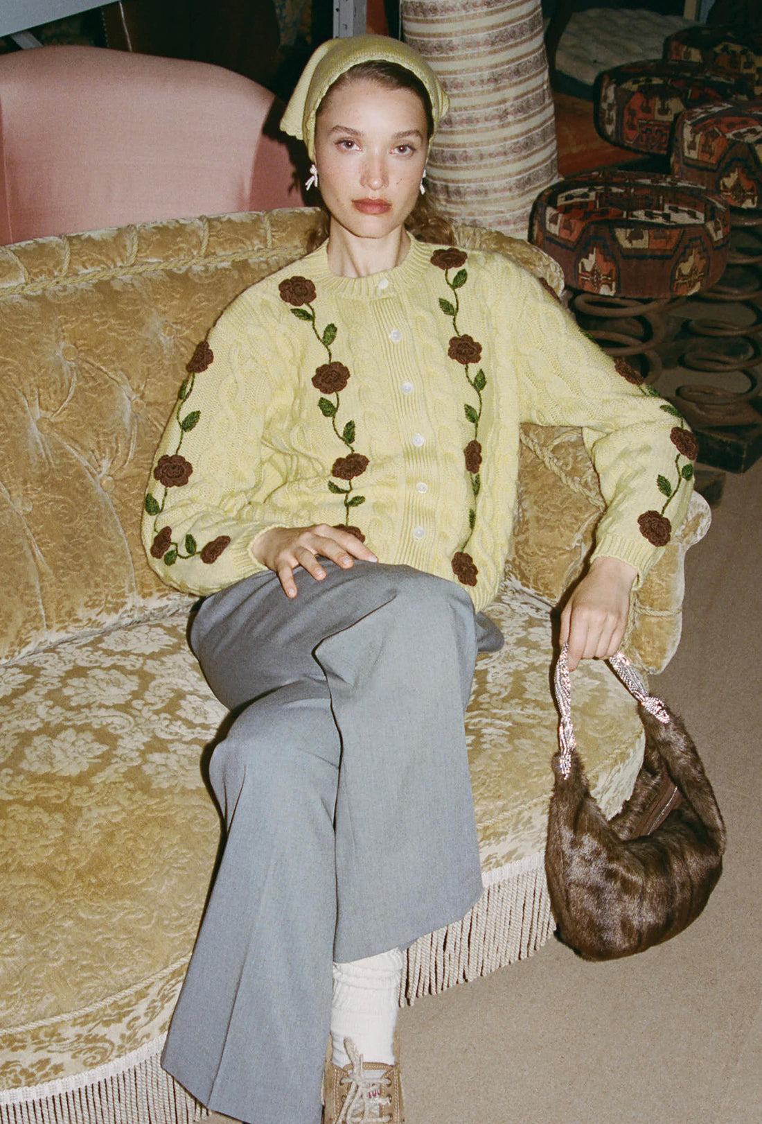 Ezio Scarf - Dusty Yellow - Image 2