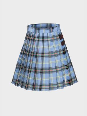 Murphy Skirt - Blue Tartan