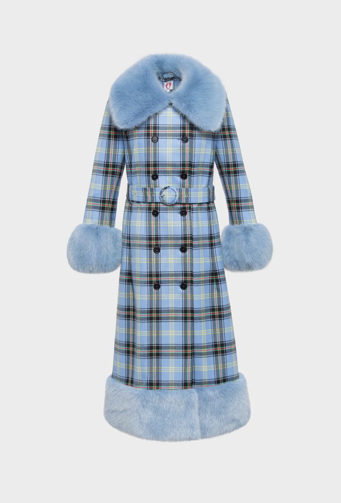 River Coat - Blue Tartan