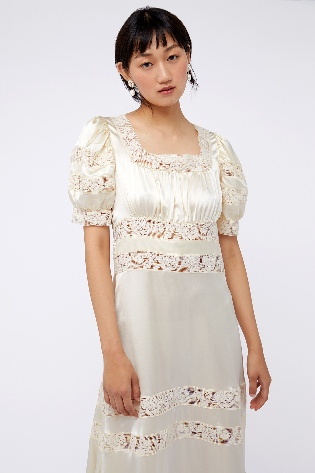 Cressida Dress - Ivory - Image 7