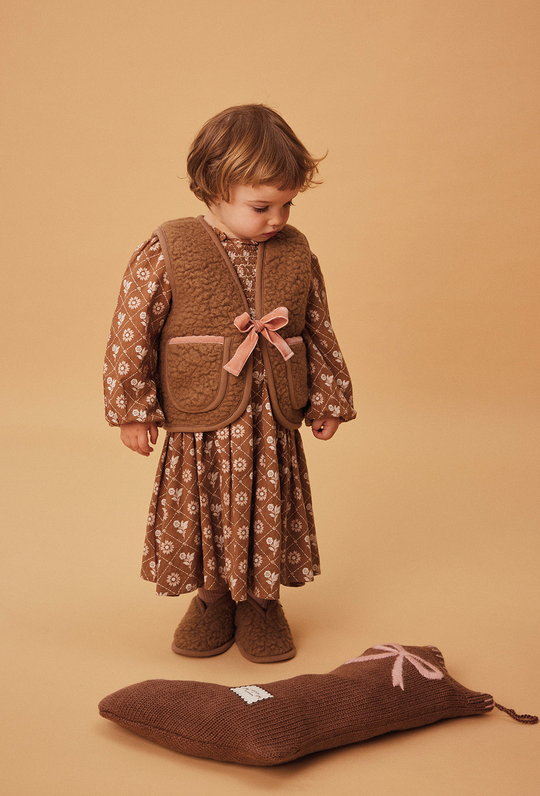 Shrimps x BINIBAMBA Carmel Stocking - Bruno/Rose - Image 3