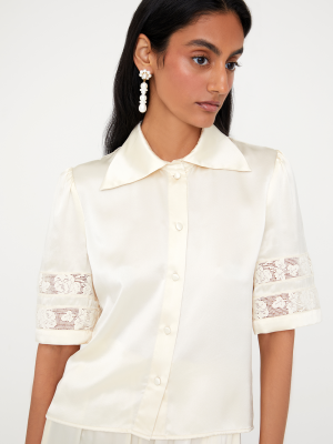Clematis Blouse - Ivory/Off-white