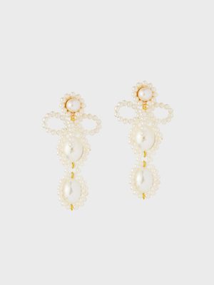 Angela Earrings - Cream