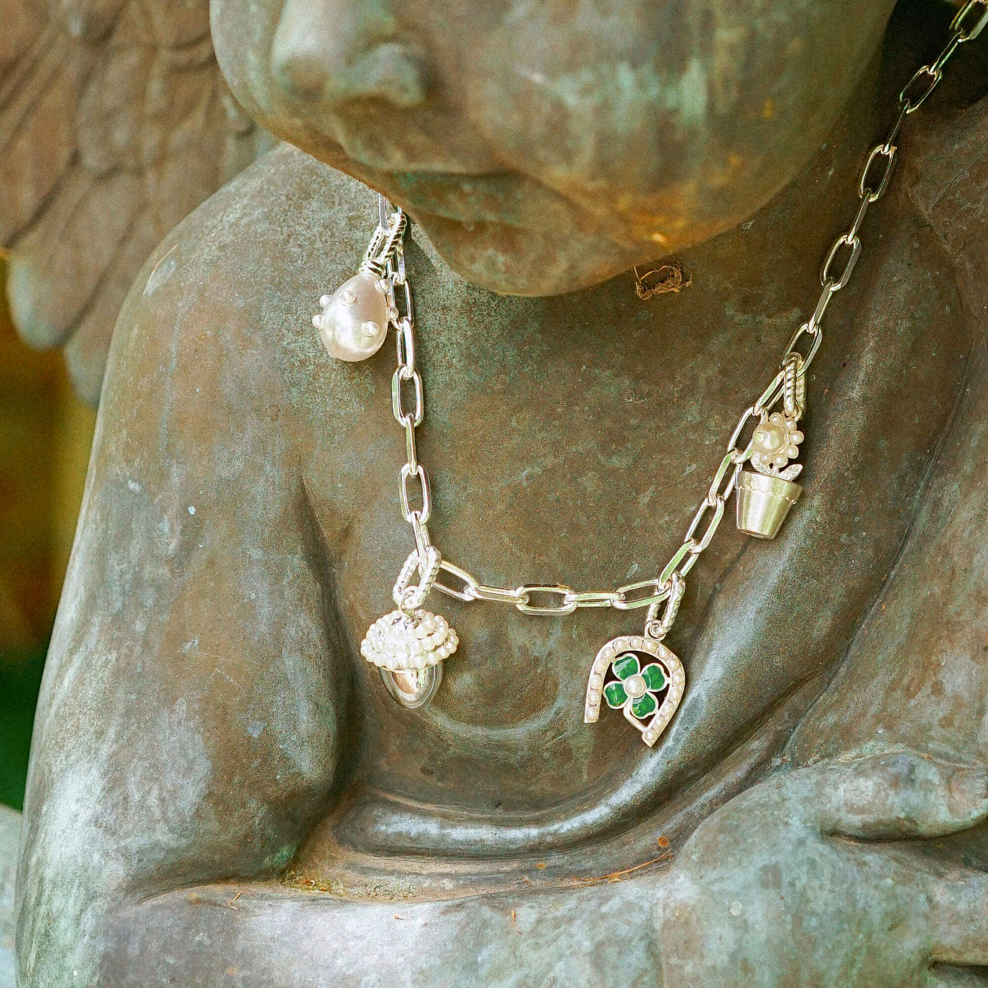 Shrimps Acorn Charm Pendant Sterling Silver - Image 4