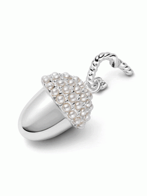 Shrimps Acorn Charm Pendant Sterling Silver