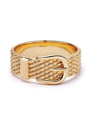 Shrimps Belt Ring 18ct Gold Plate