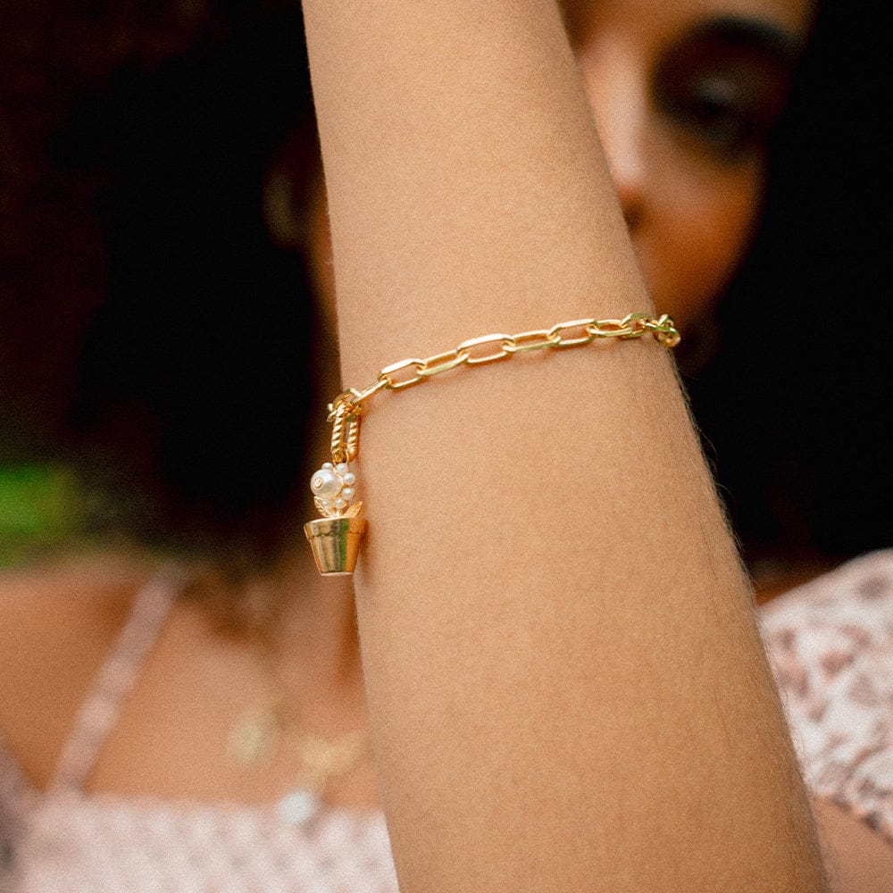 Shrimps Chunky Chain Bracelet 18ct Gold Plate - Image 5