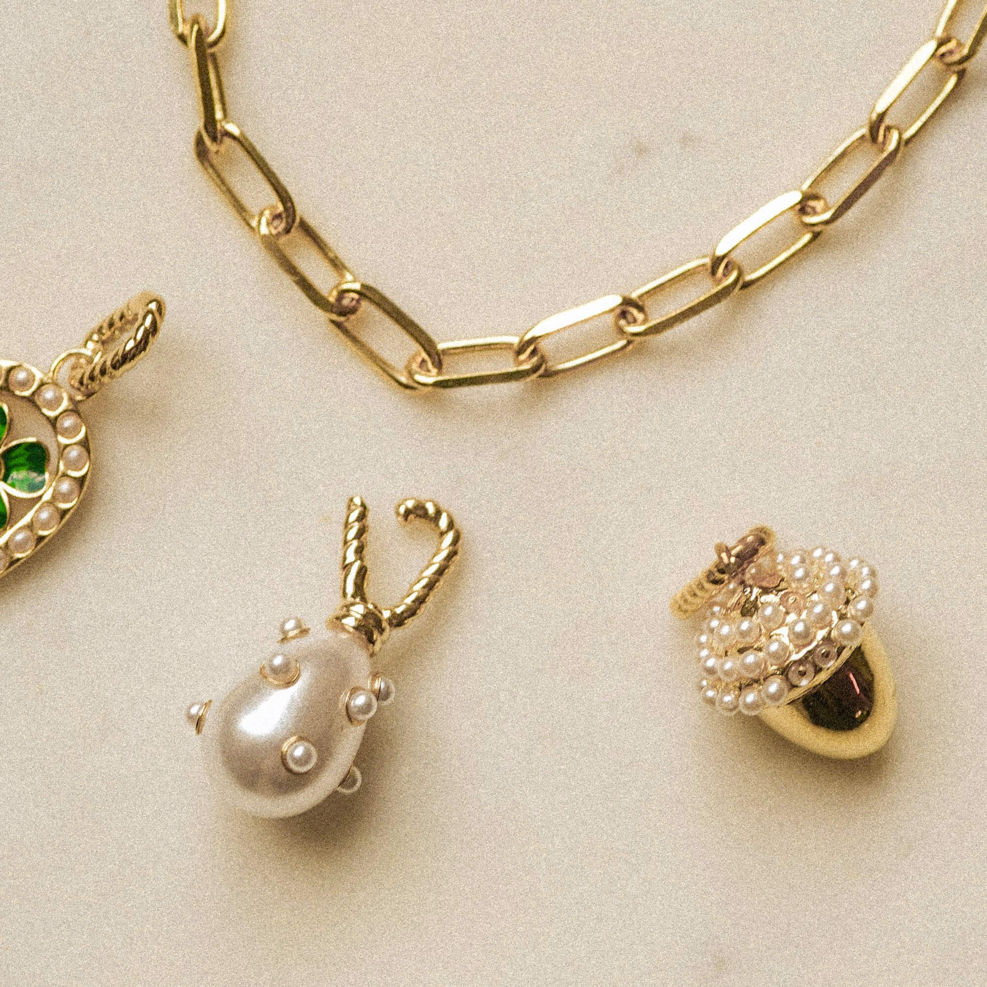 Shrimps Chunky Chain Bracelet 18ct Gold Plate - Image 3