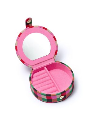 Shrimps Compact Pink Jewellery Case