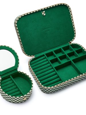 Shrimps Green Jewellery Case Set