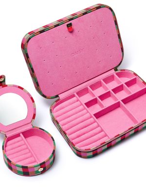 Shrimps Pink Jewellery Case Set