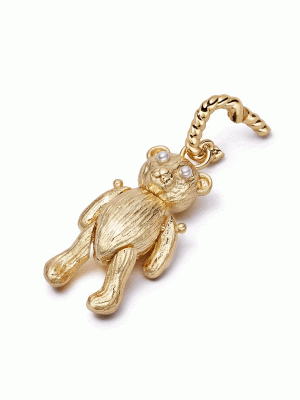 Shrimps Teddy Bear Charm 18ct Gold Plate